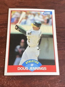 1989 Score #459 Doug Jennings RC Rookie Athletics C2041* - Picture 1 of 1