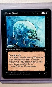 1995 MTG Magic the Gathering Ice Age Moor Fiend Black Vintage WOTC Card - Picture 1 of 3