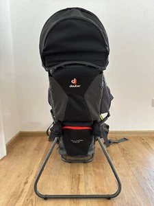 Deuter kid comfort 1 Plus Kindertrage Kraxe Babytrage + Sonnenschutz - Bild 1 von 8