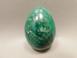 Chrysocolla Malachite Stone Egg Carving 2.3 inch Arizona Rock #O10 - Picture 1 of 10