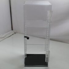 Acrylic Front Opening Rectangle Locking 2 Shelf Adjustable Display Case OPEN BOX