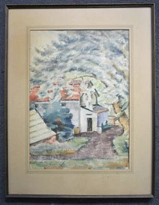 Unknown Portland Oregon artist, watercolor, 1925, $50. - Picture 1 of 3