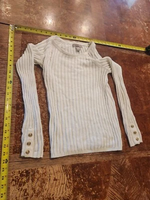 Banana Republic Sweater Womens XS Extra Small Ivory Long Sleeve Business #S50 - Image 1 of 3