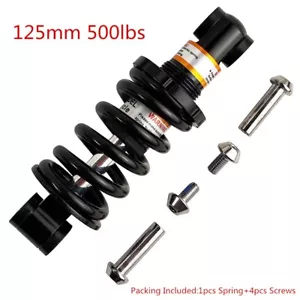 Amortiguador de resorte de suspensión para motocicleta 125 mm 500 lb amortiguador resortes de bicicleta - Imagen 1 de 7