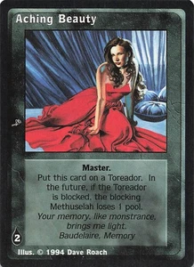 Aching Beauty - Jyhad Deckmaster V:TES Trading Card 1994 - Picture 1 of 2