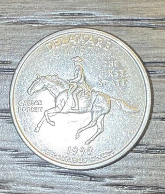 🐎 1999-P Delaware State Quarter – “Spitting Horse” Error Coin - Image 1 of 4