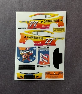 2025 Custom Carson Hocevar #77 WNBA All Star Indy 25 1/64 Peel & Stick Decals - Bild 1 von 1