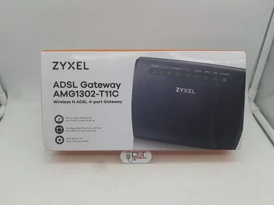 MODEM ROUTER ZYXEL MOD: AMG1302-T11C, WIRELESS N ADSL 4-PORT GATEWAY - Immagine 1 di 4