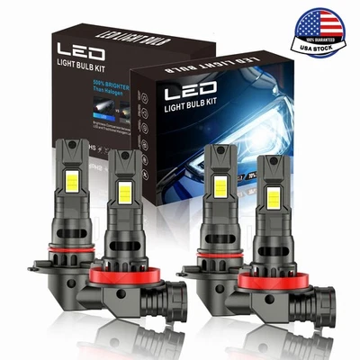 For Nissan TITAN XD 2016-2021 Front 6500K LED Headlights Bulb High Low Beam 4x Foto 1 de 4