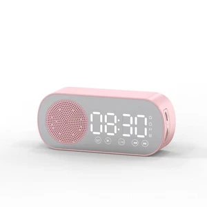 Bluetooth Speaker Alarm Clock With LED Mirror Display, Radio, Weather Forecas... - Bild 1 von 9