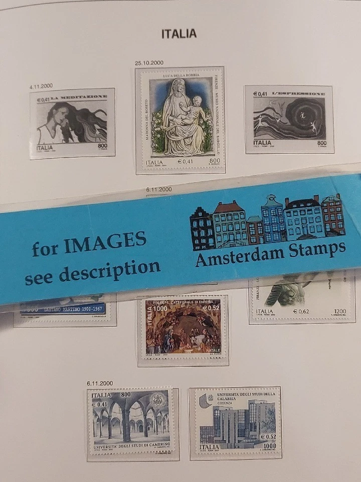 Itália 1980-2000 Muito bom estado coleção MNH no álbum DAVO Alto valor CAT TOP! - Imagem 1 de 1