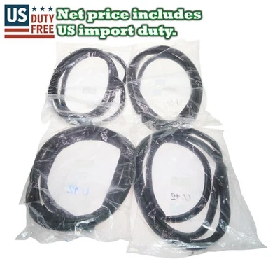 Fit 1987-1992 Nissan Bluebird U12 Series Stanza Front Rear Door Weatherstrip Set - Image 1 of 4