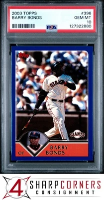 Topps #396 Barry Bonds Giants 2003 PSA 10 Foto 1 de 3