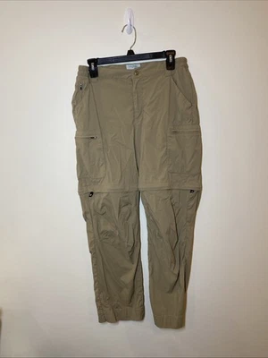 LL Bean Convertible Cargo Pants Womens Small Brown Performance Hiking - Image 1 of 4