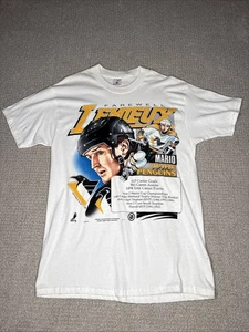 Vintage Pittsburgh Penguins Mario Lemieux T-Shirt 1997 Farewell L Vintage NHL 90s - Bild 1 von 4
