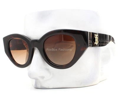 Очки солнцезащитные Burberry Meadow BE 4390 3002/13 полированные коричневые гаванские золотистые с чехлом - Изображение 1 из 4