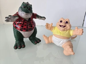Vintage Disneys Dinosaurier Earl und Baby Sinclair Figuren 90’er Sit-Com *LESEN* - Bild 1 von 12