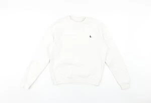 Jack Wills Women's White Pullover Sweatshirt Size 4 - Picture 1 of 12