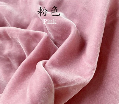 55'' Wide Solid Silk Viscose Velvet Fabric Luxury Evening Gown Material Velour - Image 1 of 4