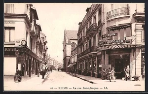 CPA Reims, La rue Saint-Jacques - Picture 1 of 2