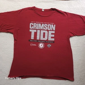 Crimson Tide Football Playoff T Shirt Mens Size XL 2015 Cotton Bowl Maroon - Picture 1 of 11