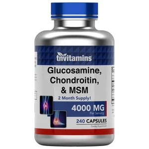 Glucosamin, Chondroitin & MSM (4000 MG - 240 Kapseln) für Männer & Frauen | Jo... - Bild 1 von 8