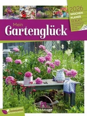 ACKERMANN KUNSTVERLAG Gartenglück Wochenplaner Kalender 2026|Kalender