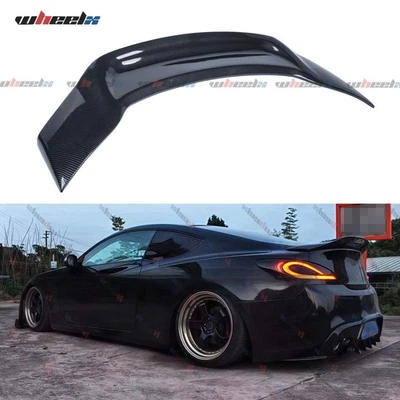 For 2010-2016 Hyundai Genesis Coupe Carbon R Style Duckbill Trunk Spoiler Wing - Image 1 of 4