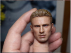 1/6 Captain America Chris Evans Male Head Sculpt Fit 12'' Action Figure Body Toy