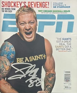 Jeremy Shockey autographed signed Magazine New York Giants PSA - Picture 1 of 2