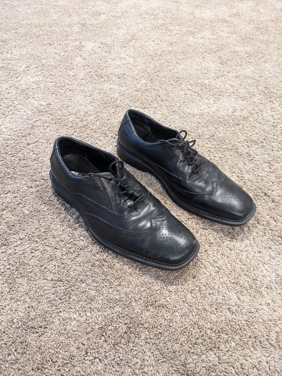Red Wing Shoes 4790 Men Black Leather Wingtip Oxford Shoe Size 11D Pre Owned Red Wing Shoes 4790 Men Black Leather Wingtip Oxford Shoe  main image 2