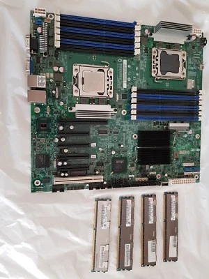 Intel Server Board S5520HC + 4 x 8 GB Speichermodule - Bild 1 von 4