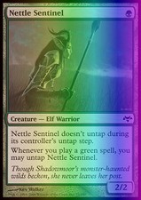 Magic the Gathering MTG Nettle Sentinel (71) Eventide   LP FOIL