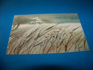 Winter Snow Scene Postcard 1997 - Picture 1 of 2