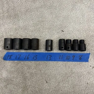 Sunex 3/8 drive impact socket set, Metric - Picture 1 of 4