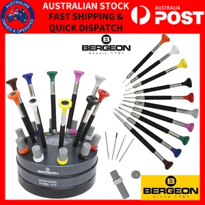 BERGEON 6899-S10 Rotating Stand with 10 x Ergonomic Screwdrivers for Watchmakers - Picture 1 of 5