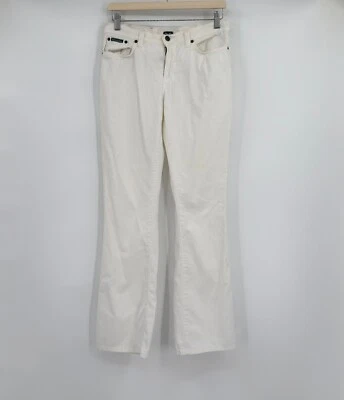 Dolce & Gabbana Womens White Cotton Wide Leg Chino Pants Sz 29 - Image 1 of 4