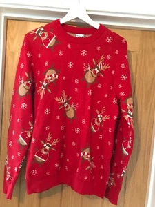 unisex red christmas jumpers x 2 by GEORGE@ASDA Size Medium - Picture 1 of 5