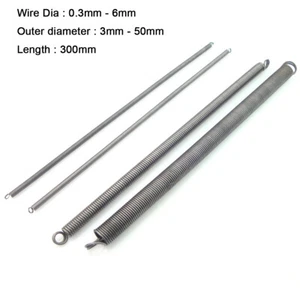 Expansion Springs Hook Tension Expanding Spring Steel All Sizes Wire Dia 0.3-6mm - Picture 1 of 7