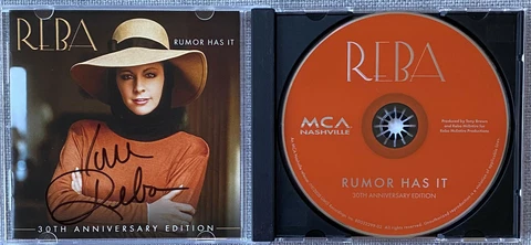 Reba McEntire Signed In Person Rumor Has It CD Cover - Authentic, Country Music Cover