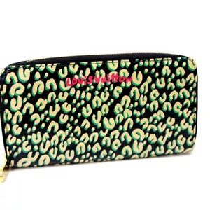 LOUIS VUITTON M91475 Vernis Leopard Zippy Wallet Zip Around Long Wallet Black - Picture 1 of 7