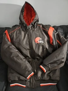 NFL G-III Apparel Group Cleveland Browns Puffer Bomber Jacket Mens XL NWOT! - Picture 1 of 13