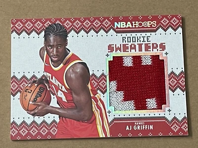 2022-23 Panini Hoops AJ GRIFFIN #RS-AG Rookie Sweaters        ATLANTA HAWKS - Image 1 of 2