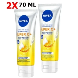 2X Nivea Vitamin Body Serum Extra Bright Super C Plus Serum Sunscreen SPF50+++ 7 - Picture 1 of 7