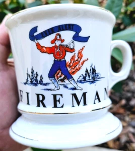 Taza de café de cerámica de lujo vintage Fireman Ever Alert honra a la élite - Imagen 1 de 5