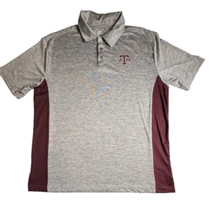 Colosseum Texas A&M Aggies Short Sleeve Polo Shirt Men's sz XL-658 - Picture 1 of 8