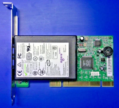 56 K PCI Modem Agere Systems 1-90000-A6 Double Ports HP COMPAQ - Image 1 of 4