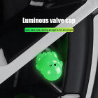 4PCS Penguin Luminous Valve Caps Night Glowing Tyre Hub Universal Cap Decor