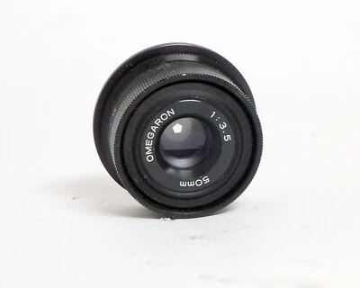 Lente ampliadora de cuarto oscuro Omegaron 50 mm 1:3,5 rosca de 39 mm con anillo de retención Foto 1 de 2