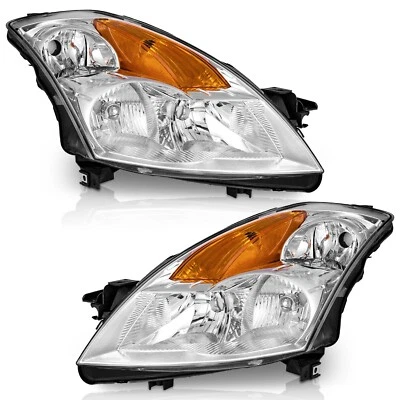 WEELMOTO For 2007 2008 2009 Nissan Altima Sedan 4Dr Chrome Headlights Left+Right Foto 1 de 4